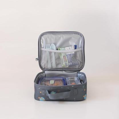 Tiny Twinkle Insulated Lunch Box for Girls and Boys | Durable and Reusable for School & Travel | Ages 3 and Up | Waterproof and Easy to Clean | PFAs and BPA Free（Boho Rainbow）