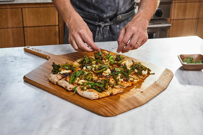Ooni 12” Bamboo Wood Pizza Peel –12 Inch Pizza Spatula Paddle, Wooden Pizza Cutting Board, Pizza Oven Accessories
