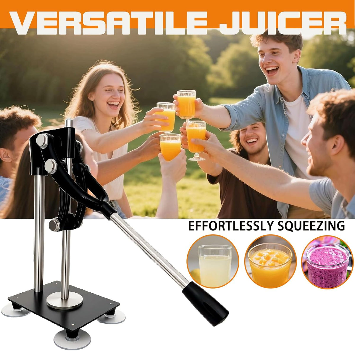 Stainless Steel Manual Lemon Juicer