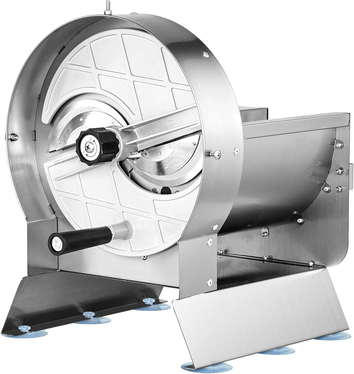 VEVOR Manual Vegetable Fruit Slicer, 0-0.5"/0-12mm Thickness Adjustable Commercial Slicer Machine, Stainless Steel Food Cutter Slicing Machine with 2 Spare Blades, for Potato, Cucumber, Lemon, Tomato