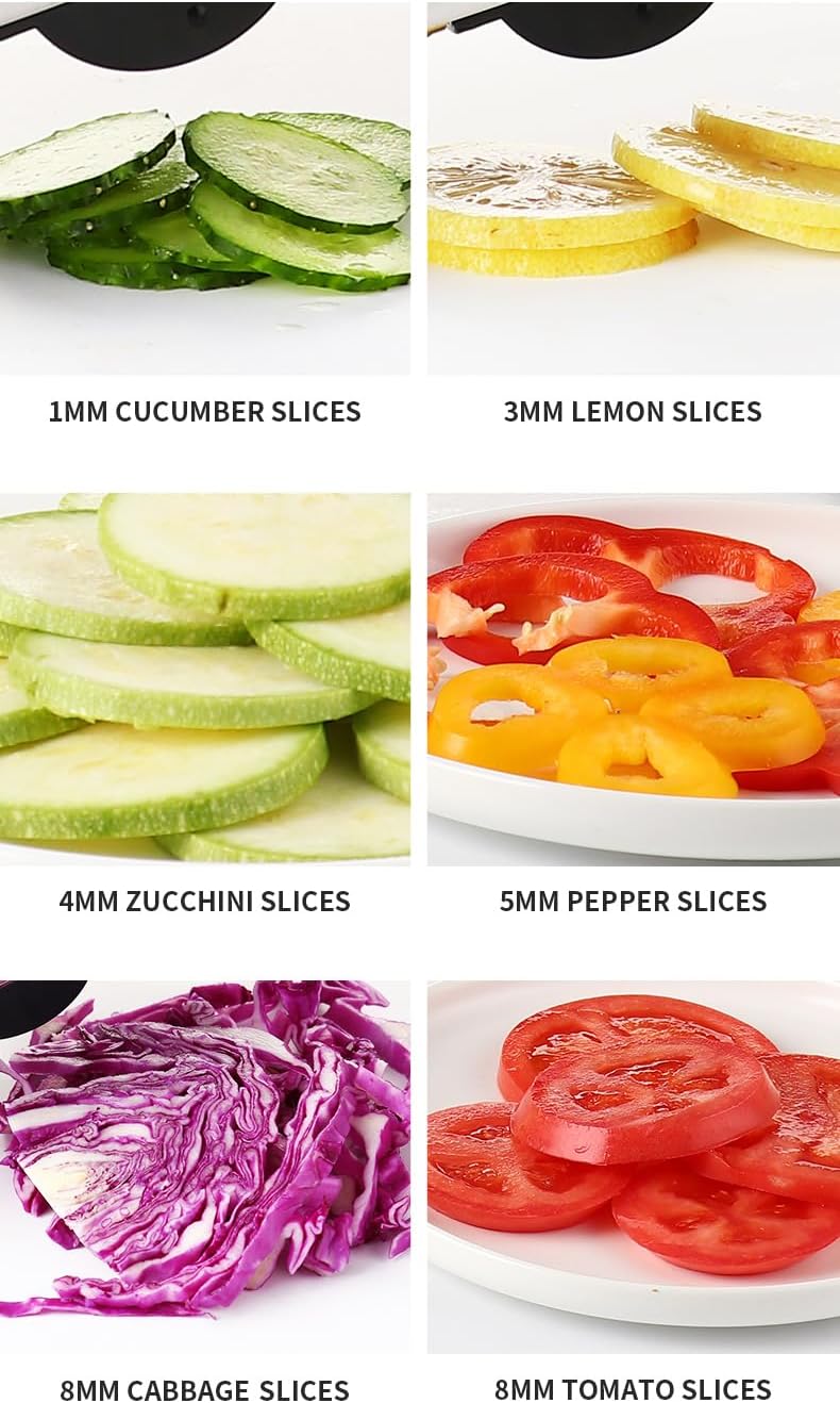 GYH&GXR Mandoline Slicer with Adjustable Stainless Steel Blades for Kitchen, Vegetable Chopper for Potato, Tomato, Carrot, Fruit and Onion Cutter