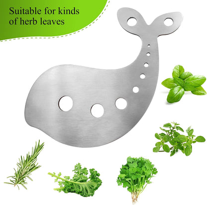 Stainless Steel Herb Stripper, 10-Hole Leaf Stripper Tool, 1 PC