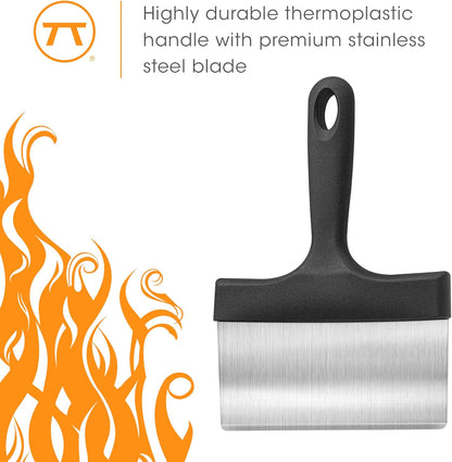 Outset Griddle Scraper and Cleaner, Stainless Steel Griddle Cleaner