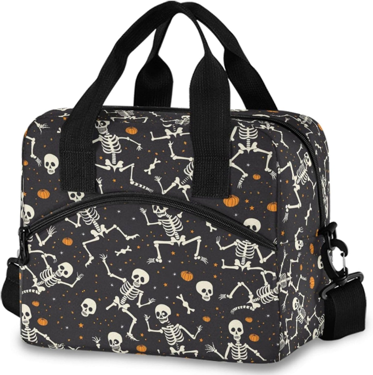 Colorful Leopard Insulated Lunch Bag Rainbow Animals Skin Print Reusable Cooler Lunch Tote Box with Shoulder Strap for Work Picnic School Beach