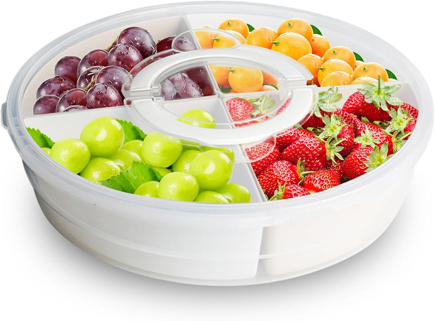 12inch Portable Pie Carrier with Lid and Cupcake Muffin Tart Cookie Fruit Snacks Keeper Food, Pie Carrier Round Pizza Holder Reusable Pie Keeper