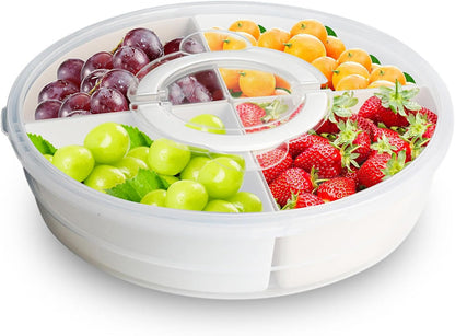 12inch Portable Pie Carrier with Lid and Cupcake Muffin Tart Cookie Fruit Snacks Keeper Food, Pie Carrier Round Pizza Holder Reusable Pie Keeper