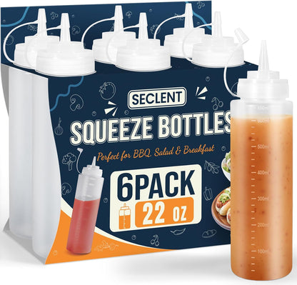 8oz Squeeze Bottles, Sauce Bottles, Squirt Bottle, Salad Dressing Bottle