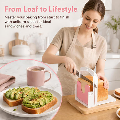 Bread Cutting Guide, Manual Toast Cutter with 5 Thickness Modes