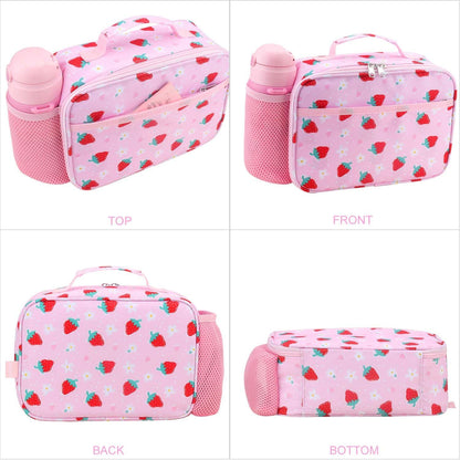 RHCPFOVR Kids Lunch Bag - Insulated Lunch Box for Boys Girls,Washable Lunch Bag and Reusable Toddler Leak-proof Lunchbox for School and Daycare - Colors B