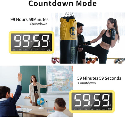 VOCOO Large 7.8" Digital Timer, Magnetic LED Timer for Kitchen & Classroom