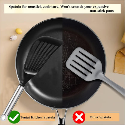 Tenta Kitchen Flexible Fish Turner Spatula, for Fish/Egg/Meat/Dumpling Frying