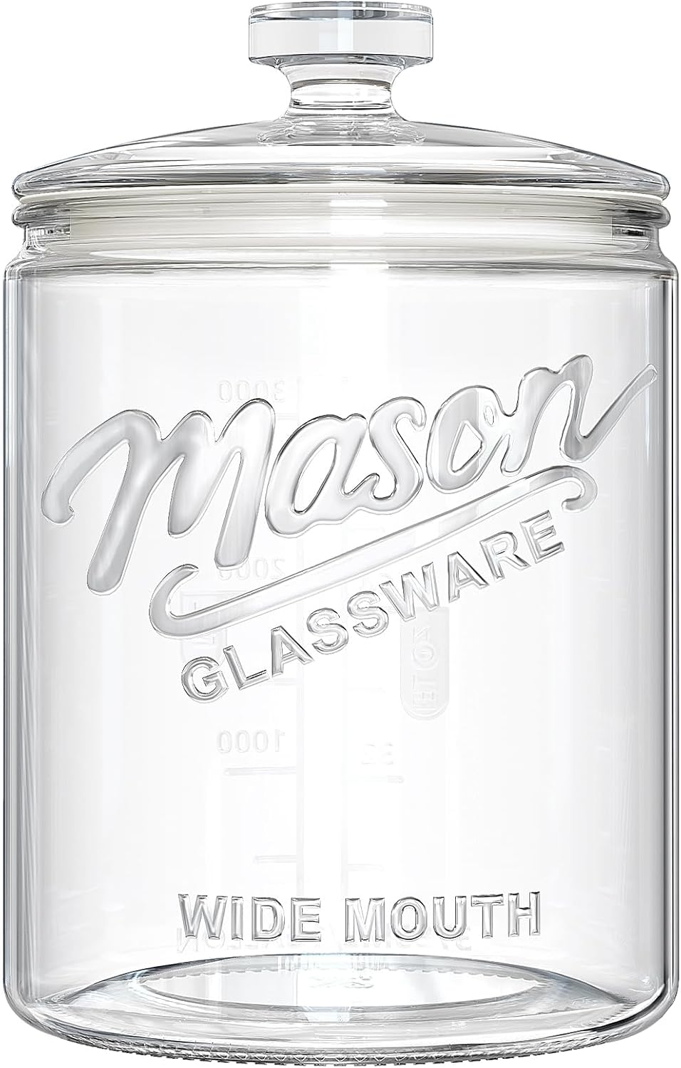 Ritayedet 2 Pack 1 Gallon Cookie Jars, Sourdough Starter Jar with Lids | Wide Mouth Food Storage Containers for Flour, Sugar, Sourdough Starter, Candy, Coffee, Dog Treat, Apothecary, Laundry