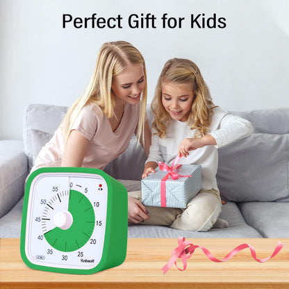 Yunbaoit Rainbow Visual Timer for Kids, 60-min Countdown Timer, Blue