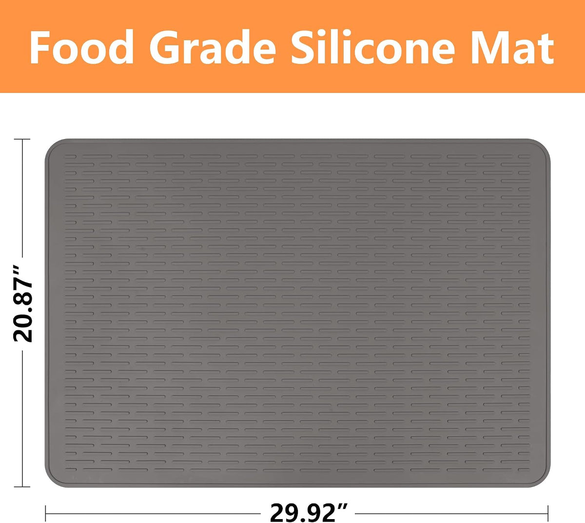 Stove Top Cover for Electric Stove- Range Covers for Electric Stove,Silicone XXL Dish Drying Mat, Glass Cooktop Covers, Flat RV Range top Mats (Black, 28"x20")