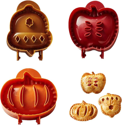 Mini Pie Molds, One-Handed Hand Pie Maker, 3-Shape Cookie & Pastry Press