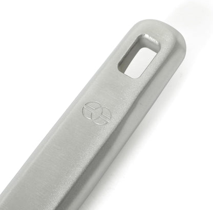 Calphalon Slotted Turner, Kitchen Flipping Spatula, Slotted Spatula, Stainless Steel Turner with Silicone Heat Resistance Handle, Nonstick-Safe Spatula for Draining and Flipping (Navy)