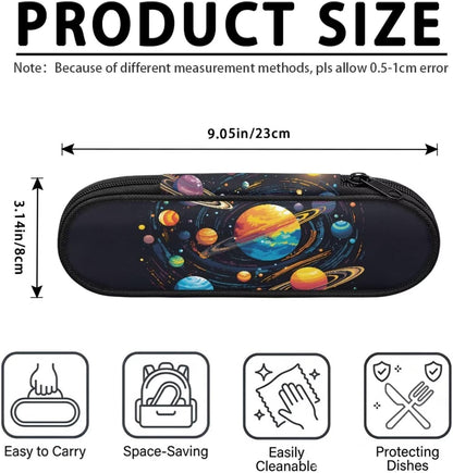 Travel Cutlery Set with Case for Kids Portable Utensil Case Reusable Silverware Pouch for School Travel Lunch Capybara Flower