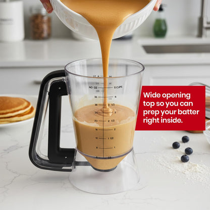 Eggssentials Pancake Batter Dispenser with Squeeze Handle Pancake Dispenser