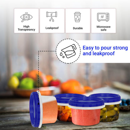 Twist Top Food Deli Containers Screw And Seal Lid 16 Oz Stackable Reusable Plastic Storage Container 12 Pack.