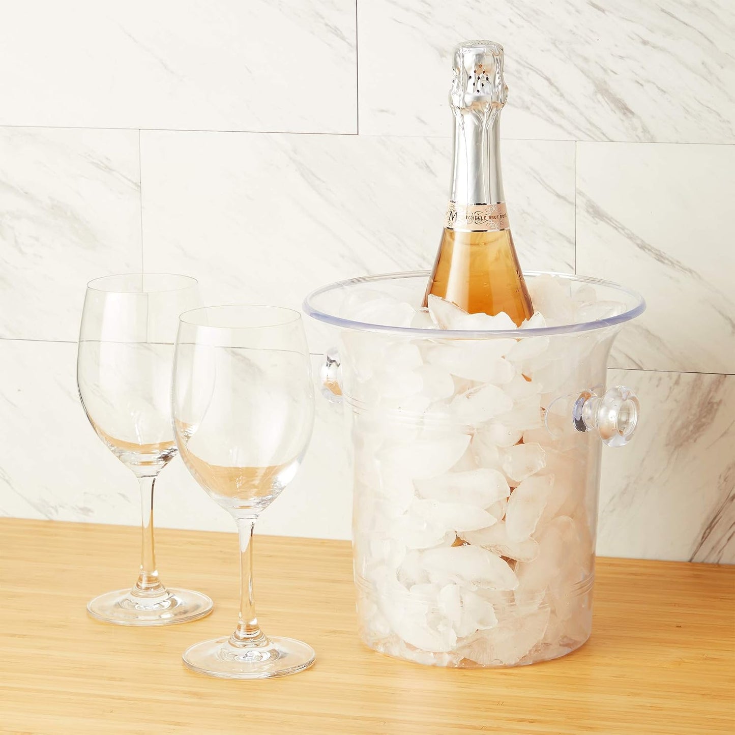 True Galvanized Tub, Large Ice Buckets for Parties, Beverage Cooler for Beer, Wine, Soda, Bottled Water, Rustic Beverage Tub, Drink Bucket for Indoor & Outdoor Party, 6.3 Gal (23.8 Liters), Set of 1