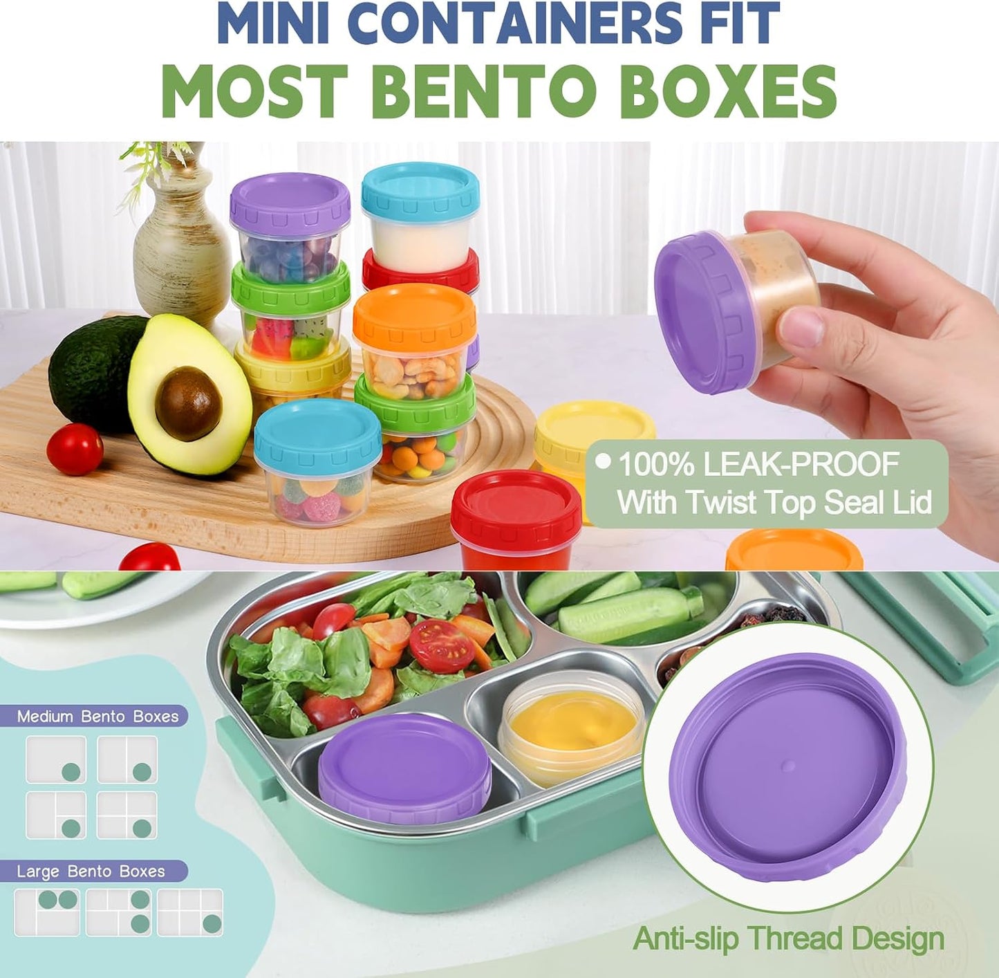 10 oz Plastic Containers with Lids, 12 Pack Stackable Small Freezer Container, Reusable Clear Food Storage Meal Prep Containers for Snack Fruit, Microwave & Dishwasher Safe