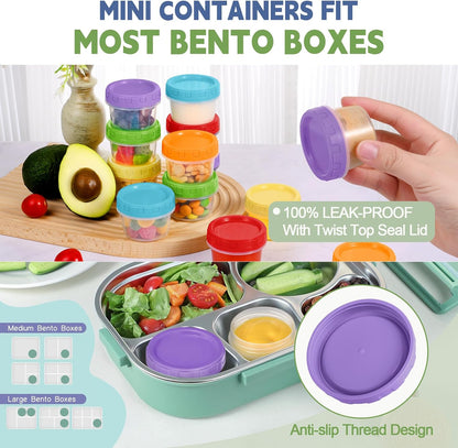 10 oz Plastic Containers with Lids, 12 Pack Stackable Small Freezer Container, Reusable Clear Food Storage Meal Prep Containers for Snack Fruit, Microwave & Dishwasher Safe