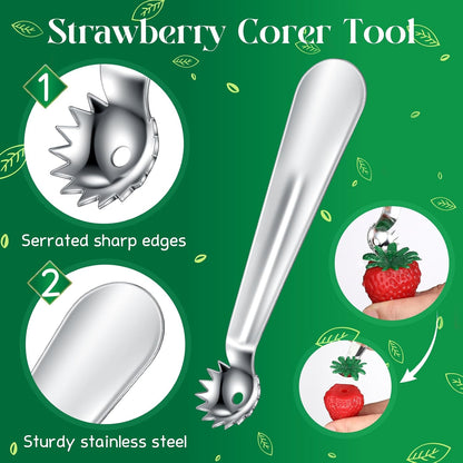Baderke Strawberry Huller Tomato Corer Scooper Stainless Steel