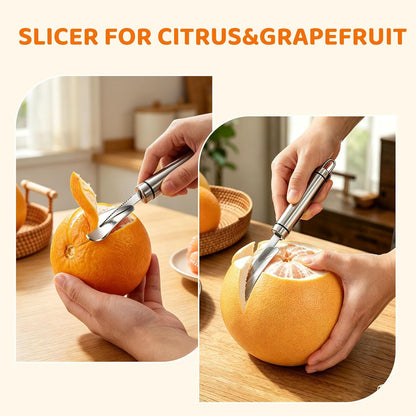 Citrus Peeler 2 Pack,Small And Large for Orange Grapefruit Slicer