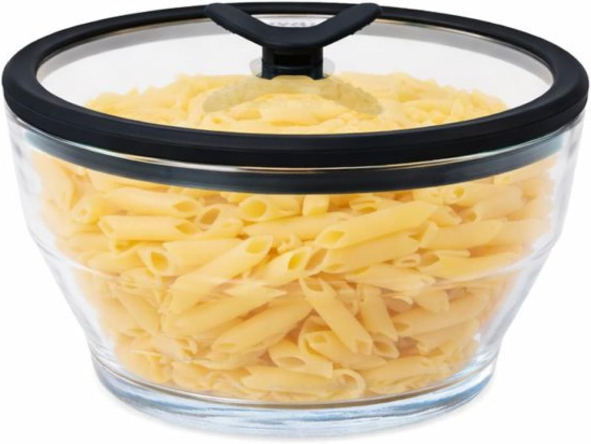 Anyday 8-Cup Microwave Cookware Glass Container with Lid (Kale)
