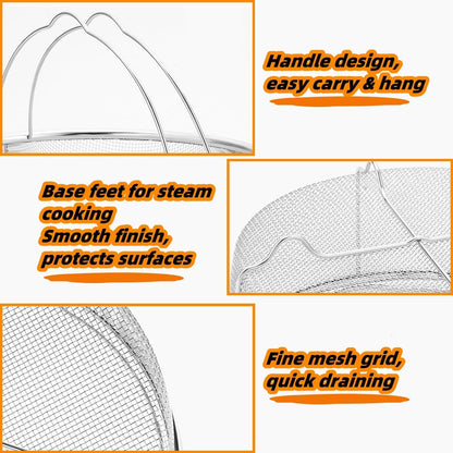 Stainless Steel Steamer Basket with Handle, Pressure Cooker Steamer Insert