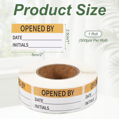 PATIKIL 500 Pcs Expired Date Label Stickers Roll, 2 x 1 Inch Removable Inventory Labels Adhesive Food Sticker Roll for Marking Organizing Inventory and Food Container, White and Black