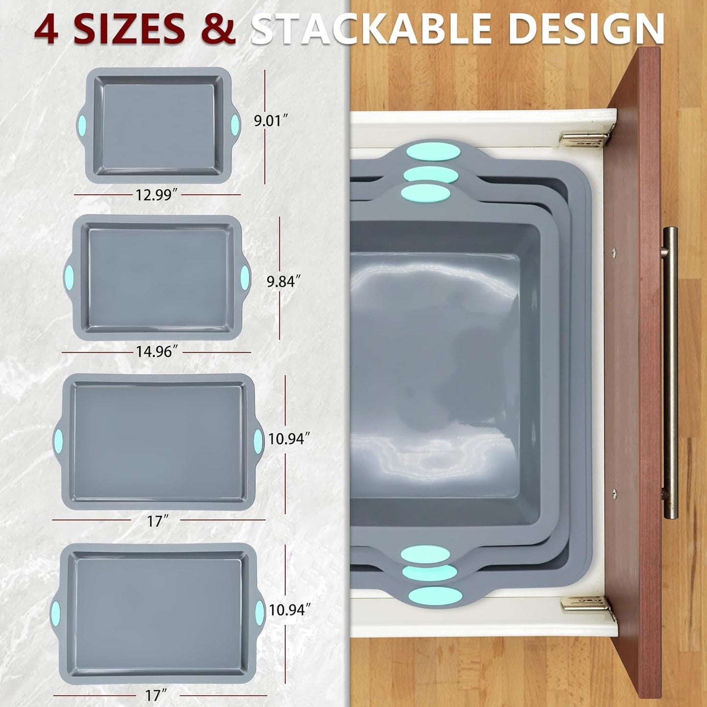 To encounter 2Pack Silicone Muffin Pan with Metal Frame, 12 Cup Regular Size Cupcake Pan, Non-Stick Baking Tray, Food Grade Baking Molds for Oven, Dishwasher Safe