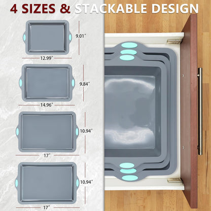 To encounter 2Pack Silicone Muffin Pan with Metal Frame, 12 Cup Regular Size Cupcake Pan, Non-Stick Baking Tray, Food Grade Baking Molds for Oven, Dishwasher Safe
