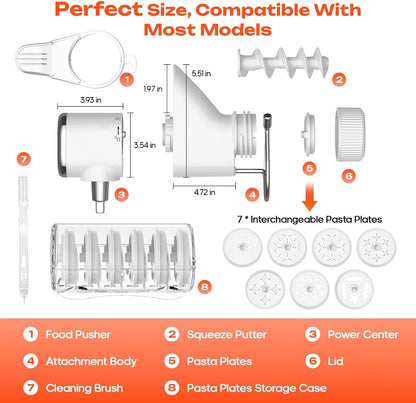 Gourmet Pasta Press Attachment for KitchenAid Stand Mixers