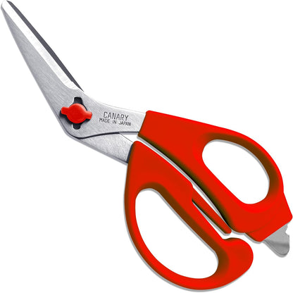 CANARY Japanese Kitchen Scissors Heavy Duty 8.2", Made in JAPAN, Dishwasher Safe Come Apart Blade, Multipurpose Kitchen Scissors, Sharp Serrated Japanese Stainless Steel, Black