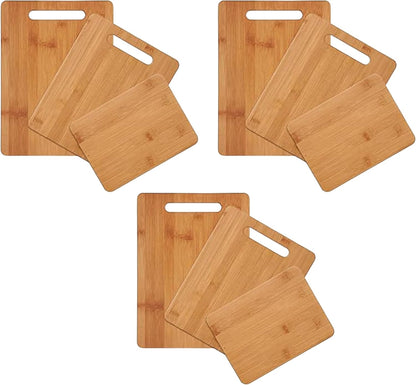 Farberware Bamboo Cutting Board Set, 4-Piece, Reversible