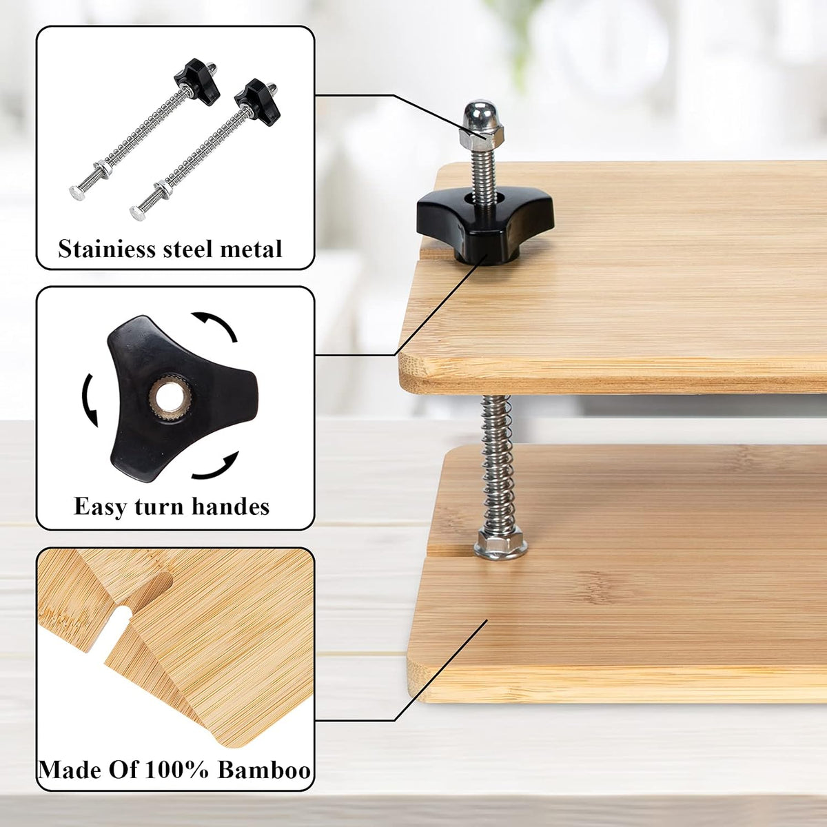 Bamboo Tofu Press Bamboo Tofu Presser Drainer and Drip Tray Easily Drain Water from Firm Tofu, Cheese, or other Foods in 15 Minutes Eco Friendly Drip Strainer