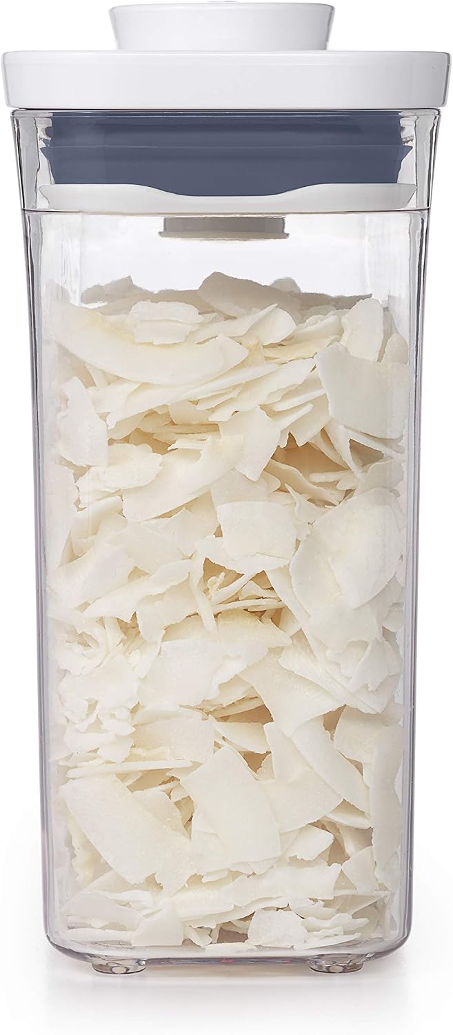 OXO Good Grips POP Container – Airtight 1.7 Qt for Coffee and More Food Storage, Rectangle, Clear