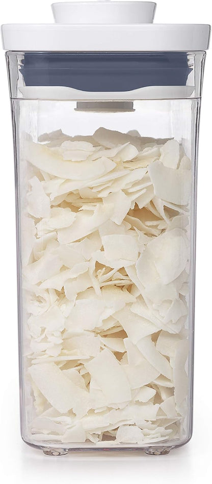 OXO Good Grips POP Container – Airtight 1.7 Qt for Coffee and More Food Storage, Rectangle, Clear