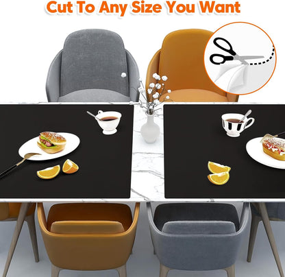 Extra Large Silicone Mat, 84”x24” Heat Resistant Mats for Countertop, Cuttable Waterproof Kitchen Counter Mat, Multipurpose Countertop Protector Mat, Silicone Mats for Kitchen Counter (Translucent)