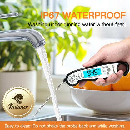 KULUNER Digital Instant Read Meat Thermometer for Cooking, Food,Grill