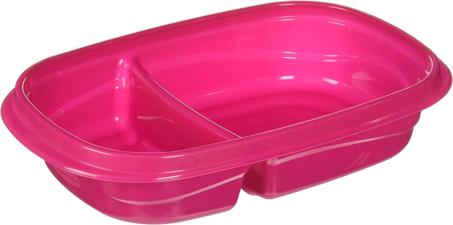 Rubbermaid TakeAlongs Snacking Food Storage Containers, 2 Cups Size - 2 Lids, Trays, and Containers 7S87