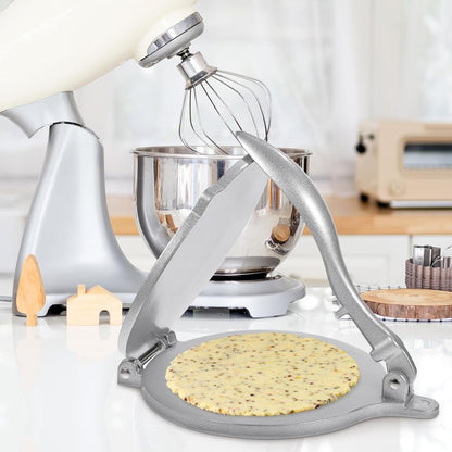 YARNOW Tortilla Press 6.49 inch Aluminum Alloy Dough Press Machine for Flour Tortillas Empanadas Pie Shells Dumplings and Flatbreads Kitchen Tool for Home Cooking