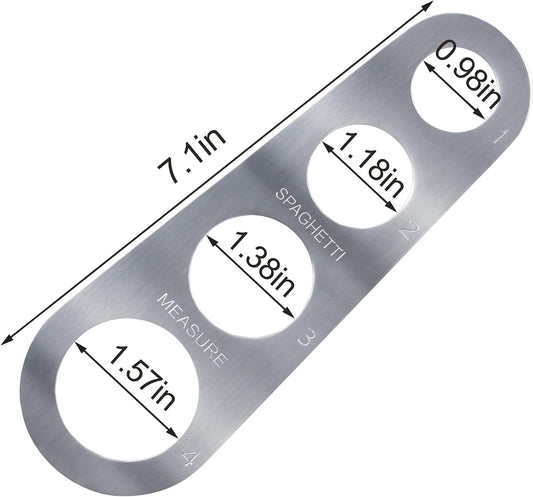 Stainless Steel Spaghetti Measurer Tool YQBOOM 2Pcs Pasta Portion Tool Measuring Tool for Cooking Spaghetti Noodles