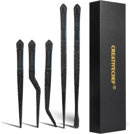Cooking Tweezers, Chef's Tweezers Tongs, Universal for all kinds of cooking, steak, plating, pasta and many other scenarios (1PC Set)