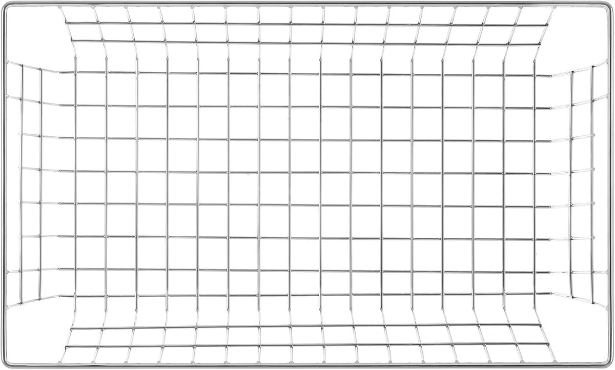 Slideep Wire Baskets Farmhouse Freezer Organizer Storage Bin Basket with Handles, Food Storage for Kitchen Cabinets, Pantry, Closet, Bedroom, Bathroom, Office 3 Pack