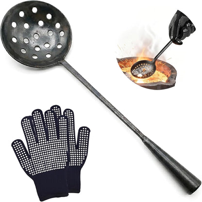 Metal Casting Skimmer Ladle Set with Gloves