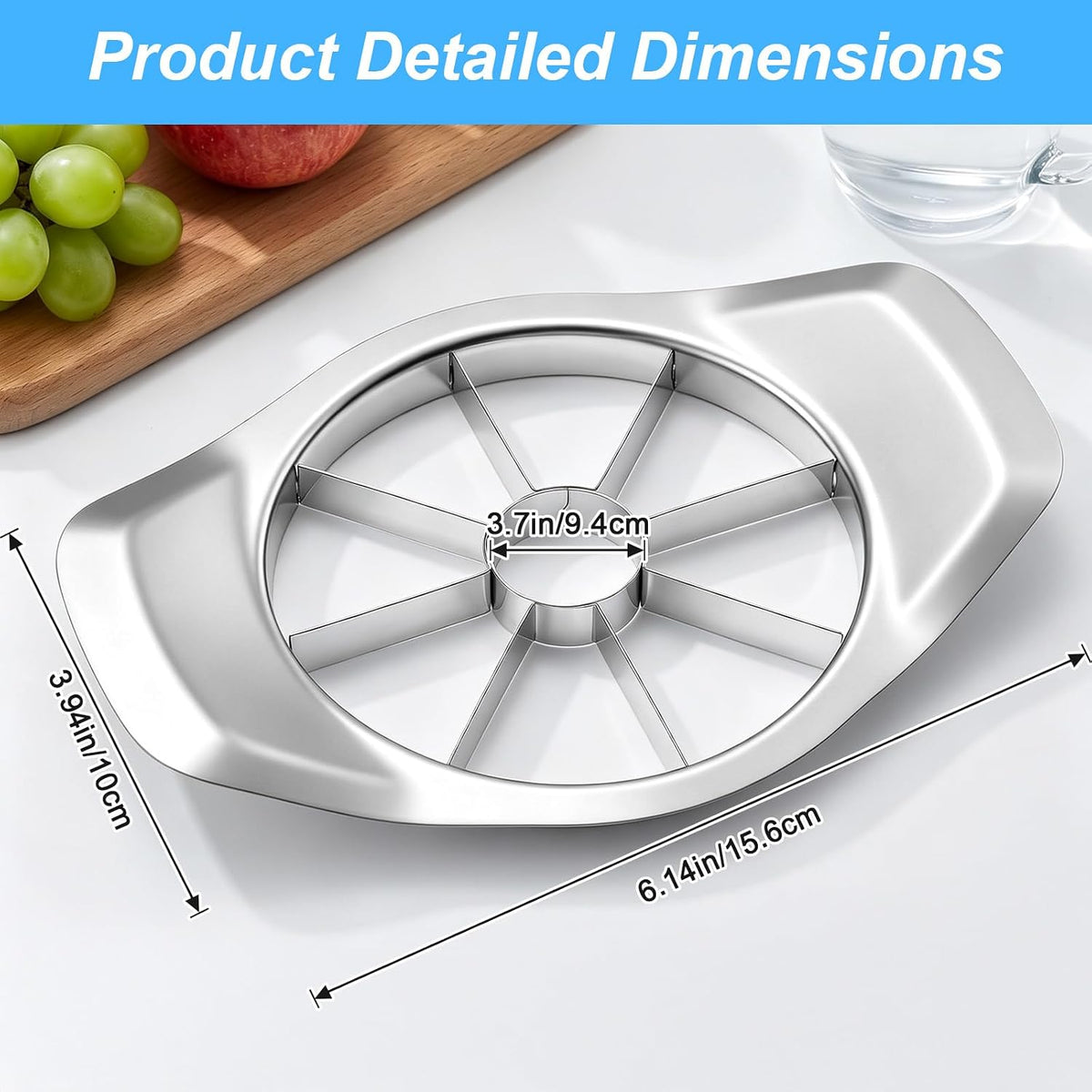 Apple Slicer Corer Cutter Apple Corer Tool Heavy Duty Fruit Divider