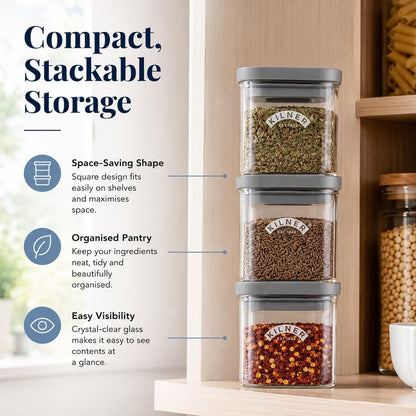 Kilner 3 Litre Glass Cereal Dispenser | Storage Jar with Airtight Glass & Silicone Lid | Easy-Pour Spout for Mess-Free Serving | Food Dispenser for Cornflakes, Beans, Granola and Pet Food