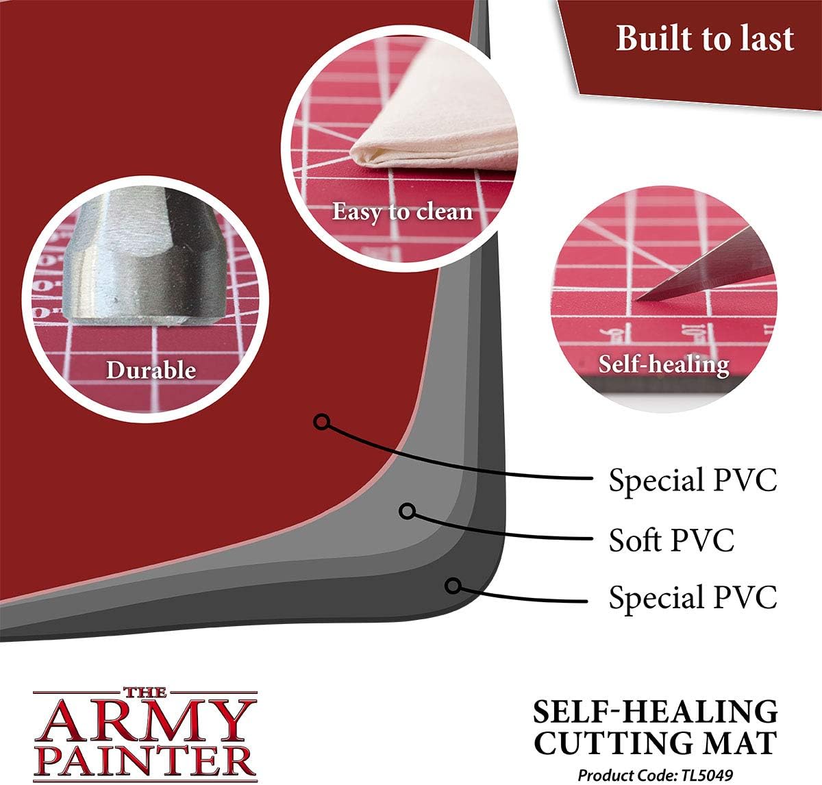 The Army Painter, Self-Healing Cutting Mat, Double Sided PVC Non-Slip, A4